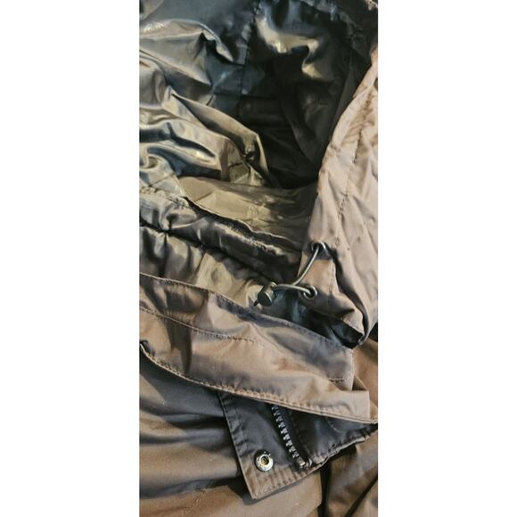 Royal Falcon Winter Parker Jacket Mens M Brown Insulated Pockets Whistle Zip - Picture 13 of 16